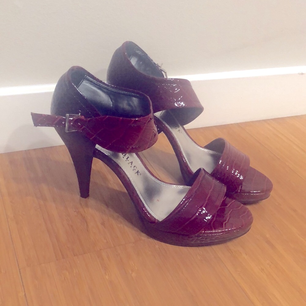 Red Open Toe Heels